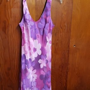 Long dress showing the front and back